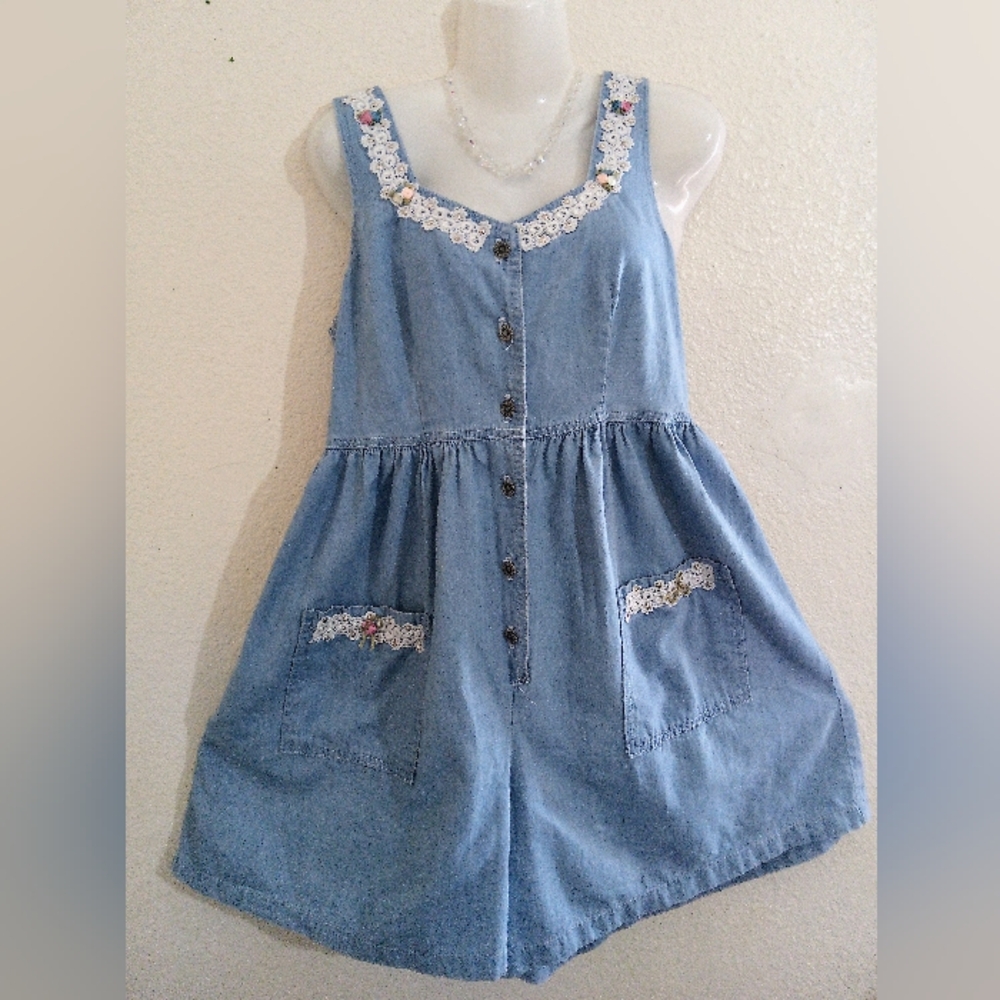 Vintage Denim Romper
